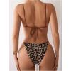 imageSOLY HUX Bathing Suit for Women Leopard Print Bikini Sets Two Piece SwimsuitMulticoloured Leopard