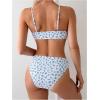 imageSOLY HUX Womens 2 Piece Bathing Suit Floral Print High Waisted Scoop Neck Cute Bikini Set BeachwearWhite Floral