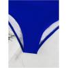 imageSOLY HUX Womens Bathing Suits Ruffle Trim One Shoulder High Waisted Bikini Sets Two Piece SwimsuitSolid Royal Blue