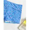 imageSOLY HUX Womens Floral Print Halter Top and Shorts Bikini Bathing Suits 3 Piece Swimsuit with Cover Up TopBlue Flowers
