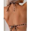 imageSOLY HUX Womens Leopard Print Bikini Sets Halter Triangle Bathing Suit Tie Side Two Piece SwimsuitMulticoloured Leopard