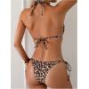 imageSOLY HUX Womens Leopard Print Bikini Sets Halter Triangle Bathing Suit Tie Side Two Piece SwimsuitMulticoloured Leopard