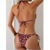 imageSOLY HUX Womens Leopard Print Bikini Sets Halter Triangle Bathing Suit Tie Side Two Piece SwimsuitPink Leopard