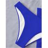imageSOLY HUX Bikini Sets for Women Halter Triangle Bathing Suit with Beach Skirt 3 Piece SwimsuitSolid Royal Blue