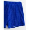 imageSOLY HUX Womens 2 Piece Swimsuits Halter Triangle Top with Shorts Bikini Set Bathing SuitsPure Royal Blue