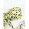 imageSOLY HUX Womens All Over Print Bandeau Bikini Sets Knot Front Tie Side Bathing Suits Two Piece SwimsuitYellow Floral