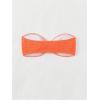 imageSOLY HUX Womens Bandeau Bikini Top Strapless Swimsuit O Ring Bathing Suit Tube TopPlain Burnt Orange