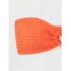 imageSOLY HUX Womens Bandeau Bikini Top Strapless Swimsuit O Ring Bathing Suit Tube TopPlain Burnt Orange