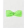 imageSOLY HUX Womens Bandeau Bikini Top Strapless Swimsuit O Ring Bathing Suit Tube TopPlain Lime Green