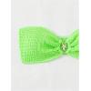 imageSOLY HUX Womens Bandeau Bikini Top Strapless Swimsuit O Ring Bathing Suit Tube TopPlain Lime Green