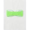 imageSOLY HUX Womens Bandeau Bikini Top Strapless Swimsuit O Ring Bathing Suit Tube TopPlain Lime Green