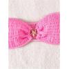 imageSOLY HUX Womens Bandeau Bikini Top Strapless Swimsuit O Ring Bathing Suit Tube TopPlain Pink