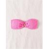 imageSOLY HUX Womens Bandeau Bikini Top Strapless Swimsuit O Ring Bathing Suit Tube TopPlain Pink