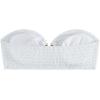 imageSOLY HUX Womens Bandeau Bikini Top Strapless Swimsuit O Ring Bathing Suit Tube TopSolid White