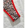 imageSOLY HUX Womens Leopard Print String Bikini Set Halter Triangle Tie Side Thong Bathing Suit Two Piece SwimsuitMulticoloured Leopard