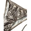 imageSOLY HUX Womens Snakeskin Print Swimsuit Halter Triangle Tie Side Bikini Sets Two Piece Bathing SuitsMulticoloured Snakeskin