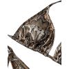 imageSOLY HUX Womens Snakeskin Print Swimsuit Halter Triangle Tie Side Bikini Sets Two Piece Bathing SuitsMulticoloured Snakeskin