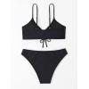 imageSOLY HUX Womens Spaghetti Strap Bikini Set Bathing Suit 2 Piece SwimsuitsBlack
