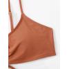 imageSOLY HUX Womens Spaghetti Strap Bikini Set Bathing Suit 2 Piece SwimsuitsBrown