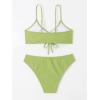imageSOLY HUX Womens Spaghetti Strap Bikini Set Bathing Suit 2 Piece SwimsuitsLime Green