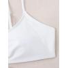 imageSOLY HUX Womens Spaghetti Strap Bikini Set Bathing Suit 2 Piece SwimsuitsPure White
