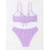 imageSOLY HUX Womens Spaghetti Strap Bikini Set Bathing Suit 2 Piece SwimsuitsPurple