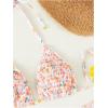 imageSOLY HUX Womens Swimsuits High Waisted Bikini Sets 2 Piece Sexy String Triangle Bathing SuitLight Pink Floral