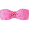 imageSOLY HUX Womens Bandeau Bikini Top Strapless Swimsuit O Ring Bathing Suit Tube TopPlain Pink