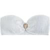 imageSOLY HUX Womens Bandeau Bikini Top Strapless Swimsuit O Ring Bathing Suit Tube TopSolid White