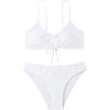 imageSOLY HUX Womens Spaghetti Strap Bikini Set Bathing Suit 2 Piece SwimsuitsPure White