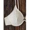 imageSOLY HUX Bikini Sets for Women Underwire Bikini Textured Bathing Suits Two Piece SwimsuitSolid White
