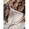 imageSOLY HUX Womens 3 Piece Swimsuit Halter Triangle Tie Back Bikini Sets Bathing Suit with Beach SkirtSolid Beige