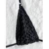 imageSOLY HUX Womens 3 Piece Swimsuits Hollow Out Halter Triangle Tie Side Bikini Sets Bathing Suit with Beach SkirtPure Black