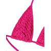 imageSOLY HUX Womens 3 Piece Swimsuits Hollow Out Halter Triangle Tie Side Bikini Sets Bathing Suit with Beach SkirtSolid Hotpink