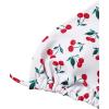 imageSOLY HUX Womens Bikini Sets Cherry Print Halter Triangle Tie Side Bathing Suits 2 Piece SwimsuitWhite Cherry