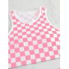 imageSOLY HUX Womens Bikini Sets Plaid High Waisted Bathing Suits Two Piece SwimsuitPink Checkered