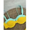 imageSOLY HUX Womens Color Block Bikini Sets 2 Piece Bathing Suits High Cut Cheeky SwimsuitsYellow and Green