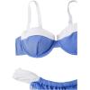 imageSOLY HUX Womens Color Block Underwire Bikini Sets Bathing Suits Two Piece SwimsuitsBlue and White Colorblock