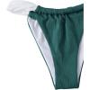 imageSOLY HUX Womens Color Block Underwire Bikini Sets Bathing Suits Two Piece SwimsuitsDark Green and White Colorblock