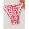 imageSOLY HUX Womens Floral Print Swimsuit Halter Triangle Tie Side String Bikini Set Two Piece Bathing SuitRed and White Floral