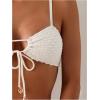 imageSOLY HUX Womens High Waisted Bikini Sets String Bikinis Triangle Swim Suits Two Piece Bathing Suit for Women 2025Plain Beige