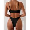 imageSOLY HUX Womens High Waisted Bikini Sets String Bikinis Triangle Swim Suits Two Piece Bathing Suit for Women 2025Solid Black