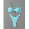 imageSOLY HUX Womens High Waisted Bikini Sets String Bikinis Triangle Swim Suits Two Piece Bathing Suit for Women 2025Solid Blue