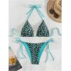 imageSOLY HUX Womens Leopard Print Bikini Sets Halter Triangle Tie Side Two Piece Swimsuit Bathing SuitsBlue Leopard