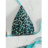 imageSOLY HUX Womens Leopard Print Bikini Sets Halter Triangle Tie Side Two Piece Swimsuit Bathing SuitsBlue Leopard