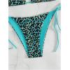 imageSOLY HUX Womens Leopard Print Bikini Sets Halter Triangle Tie Side Two Piece Swimsuit Bathing SuitsBlue Leopard