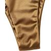 imageSOLY HUX Womens Metallic Halter Top Two Piece Swimsuit Tie Side Triangle Thong Bikini Bathing SwimwearGold