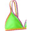 imageSOLY HUX Womens Triangle Bikini Top Spaghetti Strap Sexy Swimsuit Top OnlyGreen Colorblock