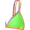 imageSOLY HUX Womens Triangle Bikini Top Spaghetti Strap Sexy Swimsuit Top OnlyGreen Colorblock