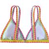 imageSOLY HUX Womens Triangle Bikini Top Spaghetti Strap Sexy Swimsuit Top OnlyGreen Colorblock